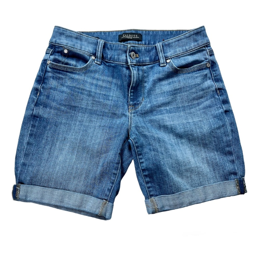 Talbots Flawless Five Pocket Boyfriend Jean Shorts